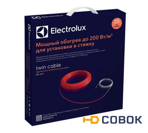Фото Двухжильный нагревательный кабель Electrolux Twin Cable TC 2-17-800