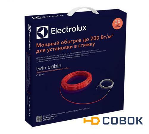 Фото Двухжильный нагревательный кабель Electrolux Twin Cable ETC 2-17-400