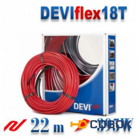 Фото Кабель нагревательный двухжильный Deviflex 18T 360 / 395 Вт 22 м; 140F1238