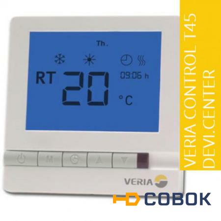Фото Терморегулятор для теплого пола Veria Control T45 программируемый; 189B4060