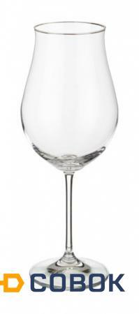 Фото Набор бокалов для вина из 6 шт. "аттимо" 420 мл..высота=22,5 см. Crystalex Cz (674-440)