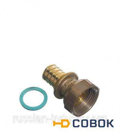 Фото Соединитель прямой с накидной гайкой Rehau RX 20 х 3/4" внутр(г)