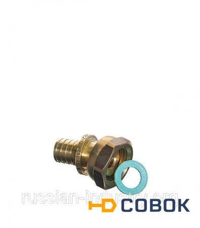 Фото Соединитель прямой с накидной гайкой Rehau RX 16 х 1/2" внутр(г)