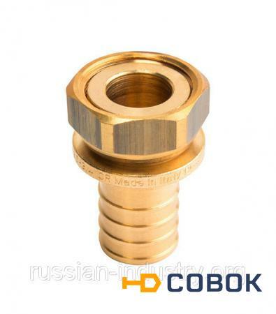 Фото Соединитель прямой с накидной гайкой Stout 16 х 1/2" внутр(г)