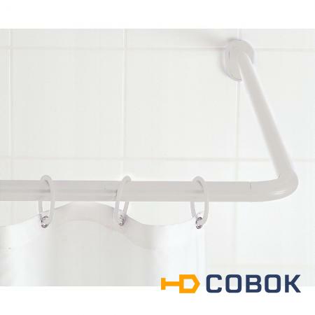 Фото Угловой карниз для ванной комнаты Corner Shower Rods Kit