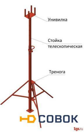 Фото Стойка опорная опалубки 3,1м