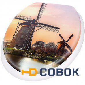 Фото Сиденья без микролифта PRORAB Сиденье д/унитаза мягкое Ассорти белый L0001