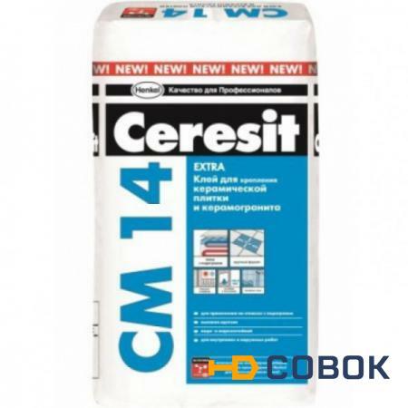 Фото Ceresit (Церезит) Церезит CM14 Клей для плитки (25кг)