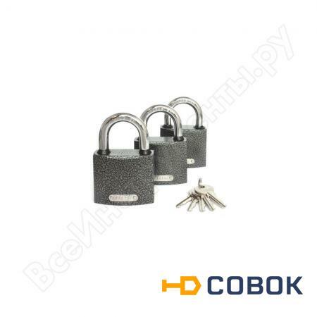 Фото Висячие замки APECS PD-01-63 3Locks+5Keys 11650