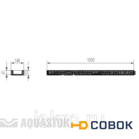 Фото Пластиковые системы водоотвода ЛВП Profi DN100 H170