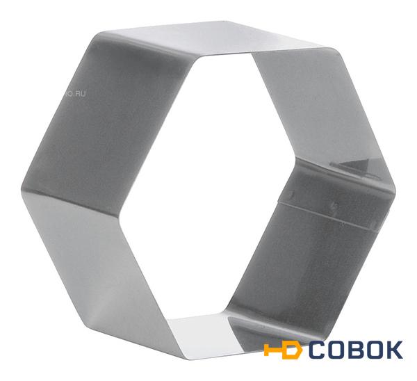 Фото Форма кондитерская Техно-ТТ шестигранник 40х40х50 мм нерж. сталь