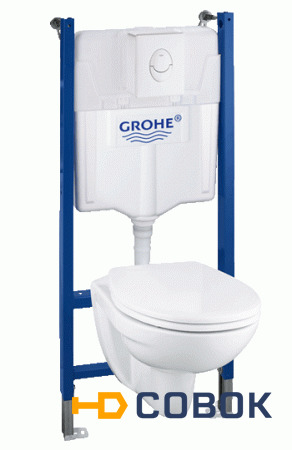 Фото Набор Grohe инсталляция+унитаз 39117000 крышка микролифт