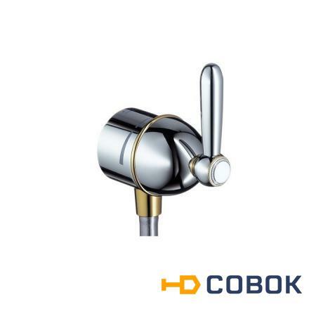 Фото Hansgrohe Axor Carlton Fixfit Stop 17882090 Шланговое подсоединение (хром/золото)