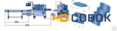 Фото Автоматическая упаковочная машина SIRIO 600 тип flow pack Delfin (Италия)