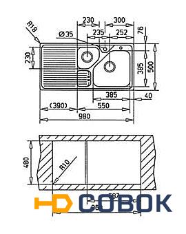 Фото Мойка Teka Trion 60 B (вентиль-автомат)