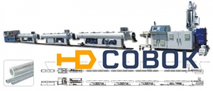Фото Экструзионная линия по производству полиэтиленовой трубы LSP-160