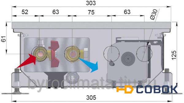 Фото Встраиваемый конвектор Minib COIL-KT 2750 с вентилятором