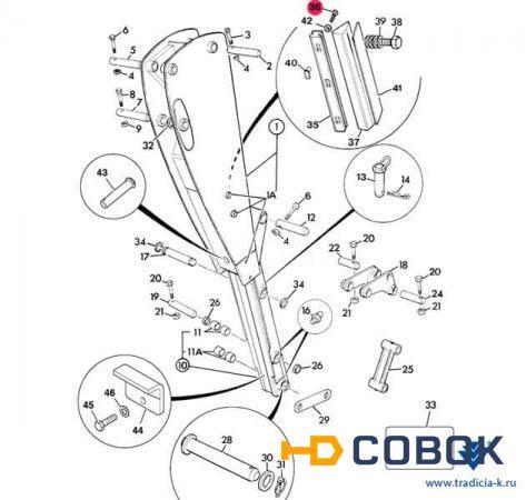 Фото Болт 1318/3410Z на JCB 3CX