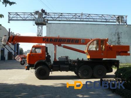 Фото Автомобильный кран МКТ 25.1 грузоподъемностью 25 тонн на шасси КАМАЗ-65115