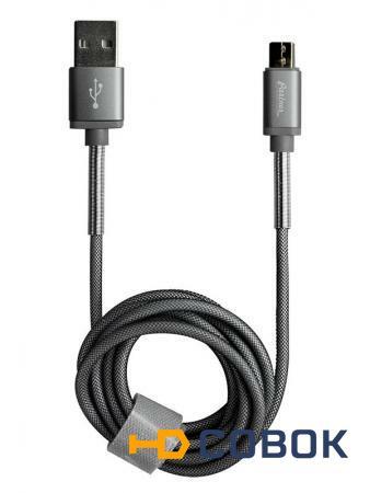 Фото PARTNER Кабель micro USB 1,2 м 2.1A серый