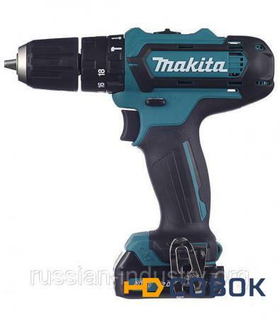 Фото Дрель-шуруповёрт аккумуляторная ударная Makita HP331DWAE 10.8 В 2.0 Ач 30 Нм Li-Ion