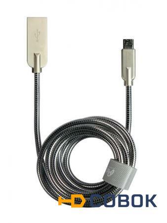 Фото PARTNER Кабель micro USB 1,2 м 2.1A серебристый