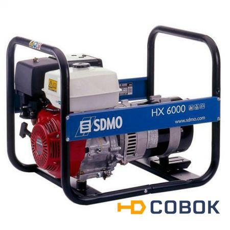 Фото Бензиновый генератор SDMO HX 6000-S