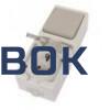 Фото Блок комбинированный (вертикальный) выключатель 1-кл. + розетка 2П+З с з/ш БКВР IP54 "Вуокса" TDM