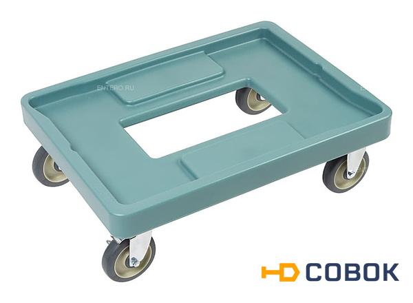 Фото Тележка для термоконтейнера Cambro CD400 401 синевато-серая