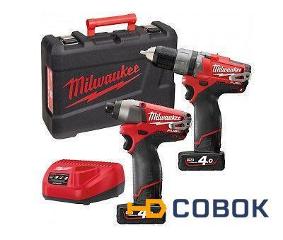 Фото Milwaukee M12 PP2A-402C Набор Аккумуляторных инструментов