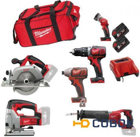 Фото Milwaukee M18 PP6D-502B Набор аккумуляторного инструмента