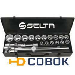 Фото Набор инструмента 6524 SELTA 3/4" 24пр. (6-гран.) SELTA