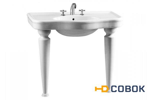 Фото Раковина на ножках Vitra 6209B003+6210B003 Efes100 см