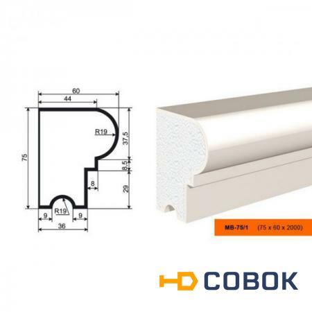 Фото Молдинг МВ-75/1 (МС-102)
