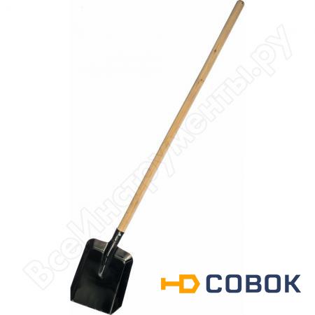 Фото Совковая лопата с черенком ЛСП 235х275х1.6
