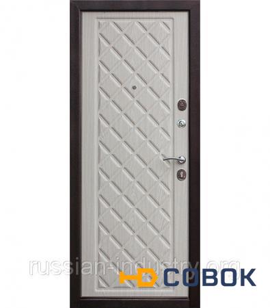 Фото Дверь входная Kamelot Винорит беленый дуб 860х2050 мм правая