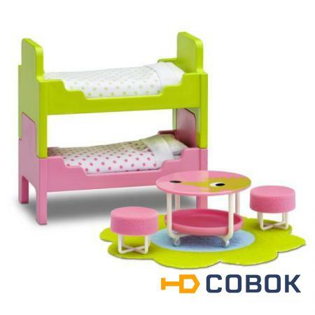 Фото Мебель для домика Смоланд Детская с 2 кроватями (LB_60206600)