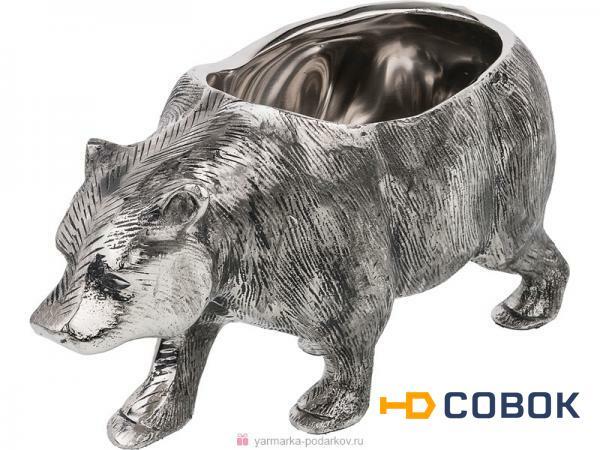 Фото Подставка под бутылку медведь 30х11х17 см