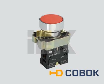 Фото Кнопочный выключатель в сборе IEK 1 управляющий элемент черный