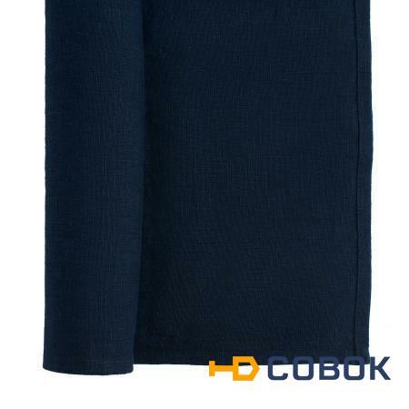 Фото Дорожка на стол из умягченного льна темно-синего цвета essential 45х150 (63155)