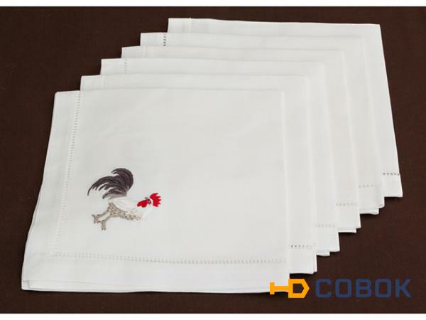 Фото Комплект салфеток из 6 шт. 40*40 см.100% хлопок. ручная вышивка. вьетнам Gree Textile (859-006)