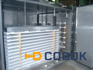 Фото Морозильные плиточные аппараты производительностью от 6 тонн/сут до 20 тонн/сут. (770 кг - 2464 кг разовой закладки продукта)