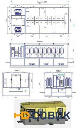 Фото Распределительные трансформаторные подстанции в блок модулях типа « Сэндвич» РТП
