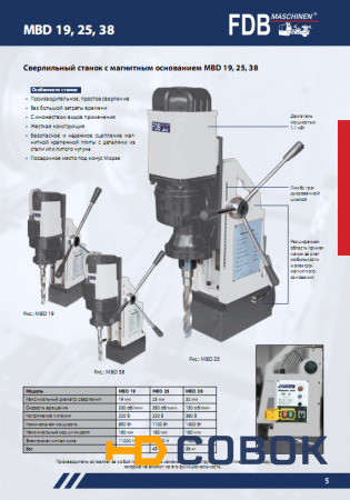 Фото Сверлильный станок с магнитным основанием MBD 25