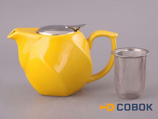 Фото Заварочный чайник 750 мл.желтый Agness (470-187)