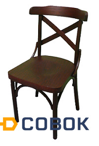 Фото Деревянный венский стул Римио с жестким сиденьем .