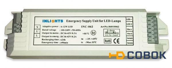 Фото Fonte: INC-062 (аварийный блок питания)