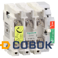 Фото ВЫКЛЮЧАТЕЛЬ-РАЗЪЕДИНИТЕЛЬ-ПРЕДОХРАНИТЕЛЬ 3X50A 14X51 Schneider Electric GS1FD3