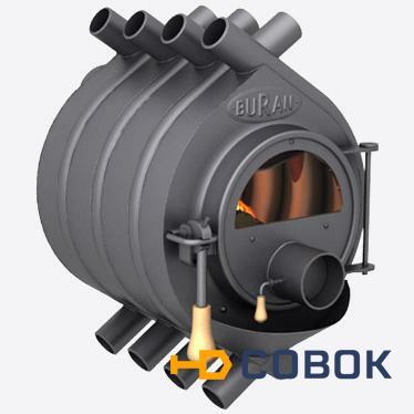 Фото Отопительная печь газогенераторная Буран АОТ-06 тип 00 со стеклом до 100м3