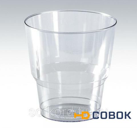 Фото Стакан 200 мл кристаллический прозрачный для холодных напитков ПС (50 штук / упаковка